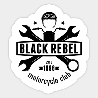 BRMC Rider Banner Black Sticker